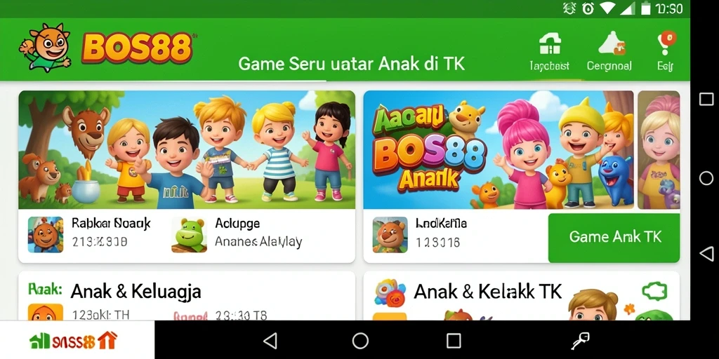 Tampilan antarmuka BOS88 yang menyenangkan dan interaktif untuk anak-anak.