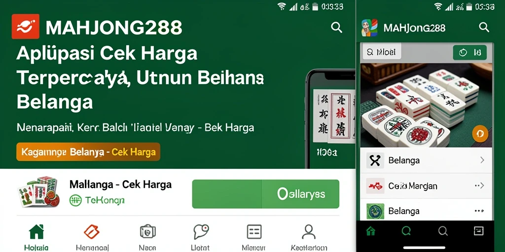 Tampilan antarmuka MAHJONG288 untuk cek harga produk yang mudah digunakan.