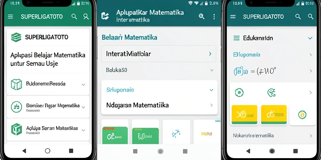 Tampilan antarmuka aplikasi SUPERLIGATOTO yang menarik dan interaktif.
