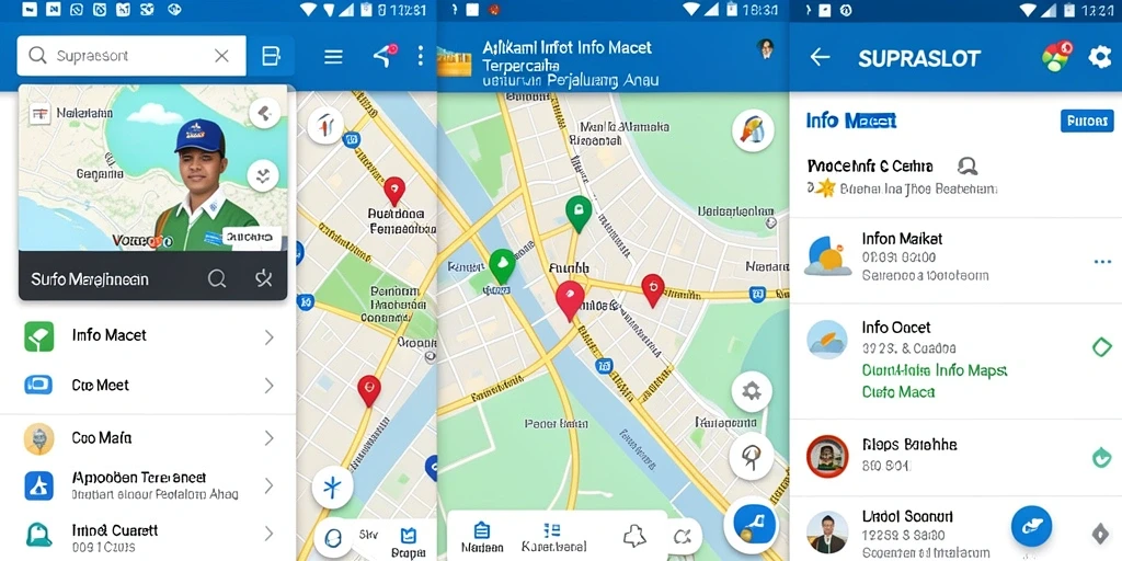 Tampilan antarmuka SUPRASLOT yang informatif untuk pemantauan kemacetan.
