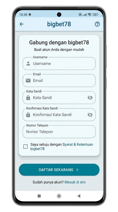 Buat Akun Baru di bigbet78 dengan Mudah
